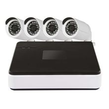 Emos H5601 Security KIT,­ 4 kanály,­ 4 IP kamery,­ internet,­ vzdálená správa,­ bez HDD
