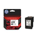 HP 652 černá inkoustová kazeta, F6V25AE