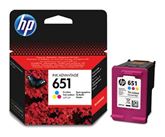 HP 651 3barevná inkoustová kazeta, C2P11AE