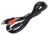 Kabel 2xCinch-Jack 3,5 stereo vidlice, 3m