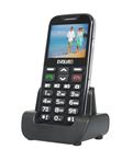 EVOLVEO EasyPhone XD, mobilní telefon pro seniory s nabíjecím stojánkem (černá barva)