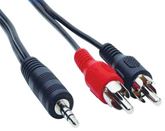 	Kabel 2xCinch-Jack 3,5 stereo, 10m