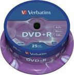Verbatim DVD+R 4,7GB 16X 25 ks cake box
