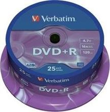 Verbatim DVD+R 4,7GB 16X 25 ks cake box