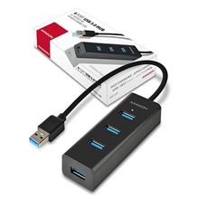 AXAGON 4x USB 3.0 CHARGING hub, microUSB napájecí