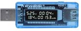 USB tester KWS-V20, V-A metr a měřič kapacity 4-20V/0-3A DC