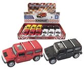 Teddies Kinsmart auto Hummer H2 SUV 12cm kov na zpětné natažení