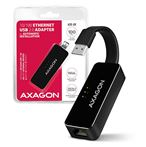 Externí Fast Ethernet adaptér, auto instalace, AXAGON ADE-XR, USB2.0, externí síťová karta