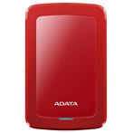 Externí disk ADATA HV300/1TB/HDD/Externí/2.5 palce/Červená/3R