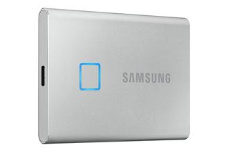 Externí SSd diskSamsung T7 Touch/500GB/SSD/Externí/2.5 palce/Stříbrná/3R