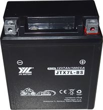 Pb akumulátor JYC JTX7L-BS AGM pro motocykly 12V/7Ah pravý