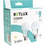 Sada úsporných žárovek REL 20 LED A60 2x9W E27 RETLUX #1