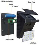 Solární svítidlo LED-20x s PIR čidlem nástěnné /Solární světlo/ #1