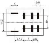 Relé HTL-2C 12V 2x kontakt 230VAC/10A #2